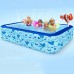 Bathtubs Freestanding Inflatable Children's Inflatable Pool Children's Non-Slip Family Pool Baby (Color : Blue Hand Pump  Size : 18014060cm) - B07H7K6K2P
